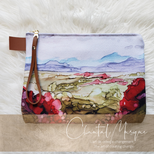 Paysage 10 inch pouch | A piece of art to take with you, wherever life takes you.